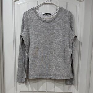 EUC Elliott Lauren Gray Long Sleeve Top